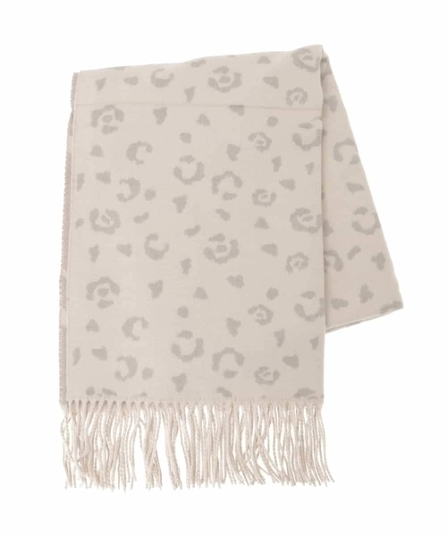 a.v.v（アーヴェヴェ）の「レオパードストール（ストール/ショール・レディース・ベージュ/ライトグレー・38）」の15枚目の写真