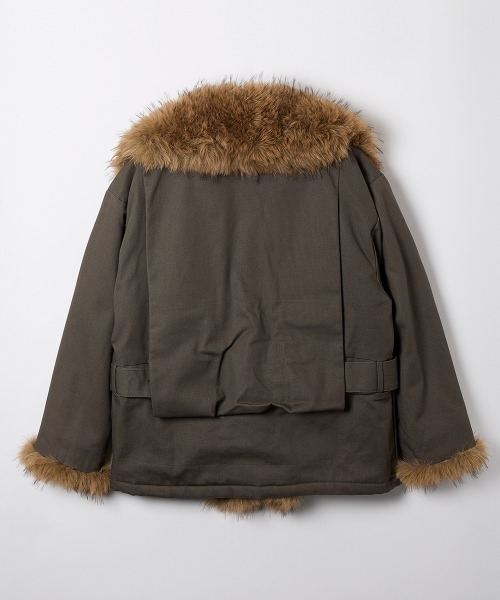 TELOPLAN(テーロプラン)の「【TELOPLAN】Isobel Fur Coat / イソベルファーコート(ブルゾン・レディース・グレー/ベージュ・ONE SIZE)」の6枚目の写真