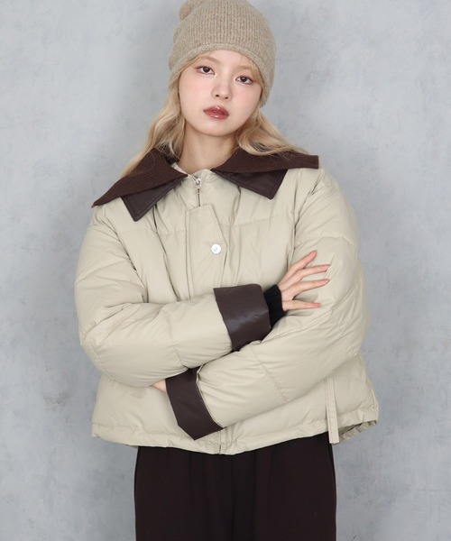 セール】【 BARELY BLUE / ベアリーブルー 】 リブ ニット カラー