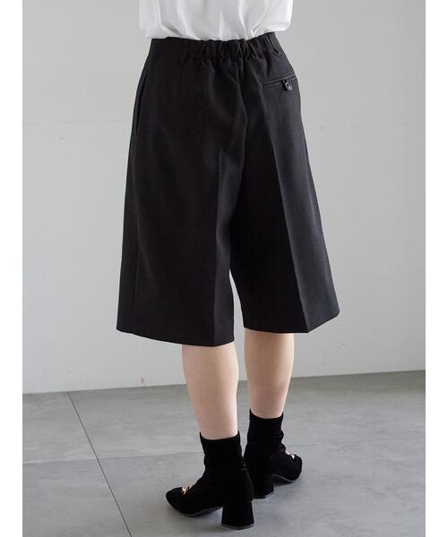 新品タグ付き⭐️2025AW新作⭐️ ブラックハーフパンツ セール】フロントタックハーフパンツ《2025Autumn catalog vol.2 item