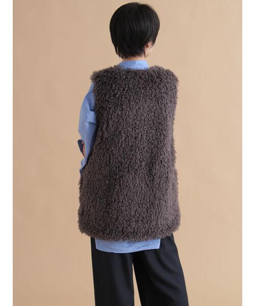 sm2rhythm（サマンサモスモスリズム）の「エコファージレ（ベスト・レディース・ブラウン/チャコールグレー/ベージュ・F）」の16枚目の写真