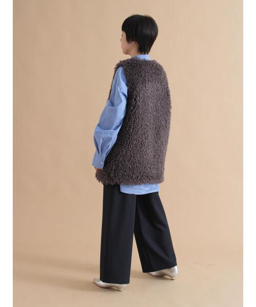 sm2rhythm（サマンサモスモスリズム）の「エコファージレ（ベスト・レディース・ブラウン/チャコールグレー/ベージュ・F）」の20枚目の写真