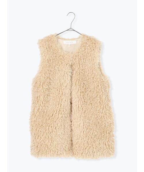 sm2rhythm（サマンサモスモスリズム）の「エコファージレ（ベスト・レディース・ブラウン/チャコールグレー/ベージュ・F）」の6枚目の写真