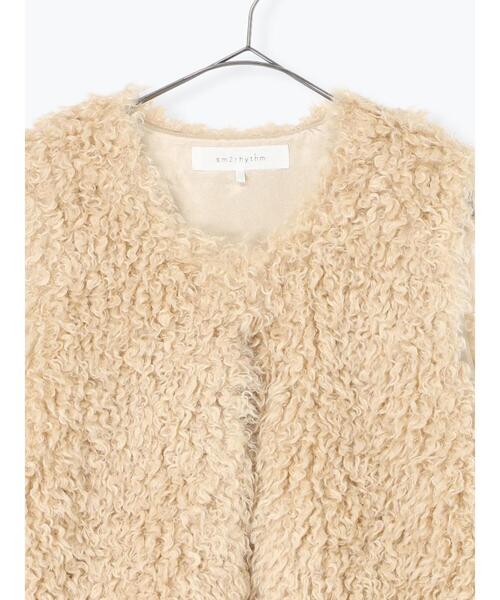 sm2rhythm（サマンサモスモスリズム）の「エコファージレ（ベスト・レディース・ブラウン/チャコールグレー/ベージュ・F）」の8枚目の写真