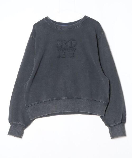 ROXY（ロキシー）の「【別注】ロキシー ROXY YOLO PULL OVER 限定コラボ（スウェット・レディース・ブラック/ライトグレー/バーガンディー・L/S/M）」の2枚目の写真