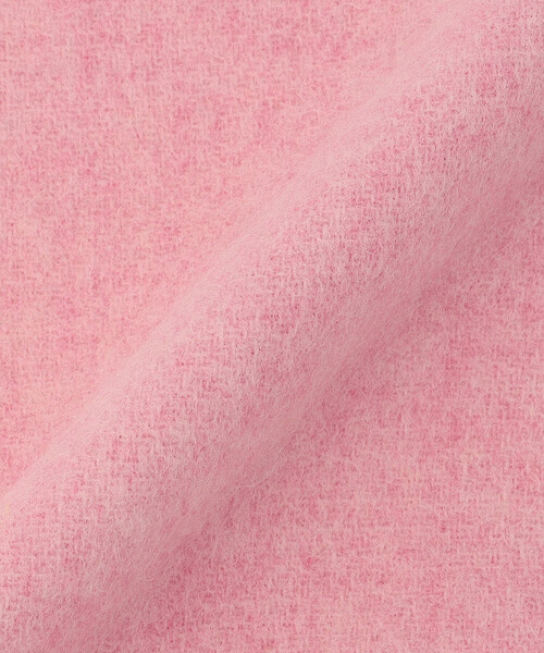 GANNI（ガニー）の「GANNI/ガニー Double Face Wool Solid Scarf / A6942 / マフラー（マフラー・レディース・ピンク・ONE SIZE）」の7枚目の写真