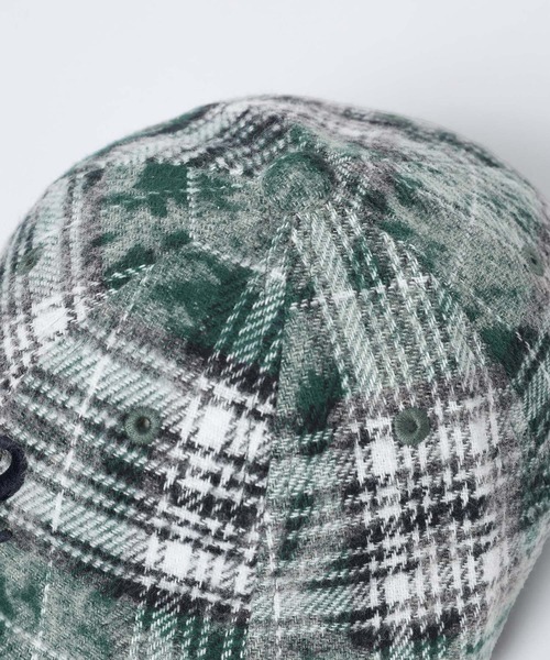JEANASIS（ジーナシス）の「MIXチェックCAP/601814（キャップ・レディース・ブラウン系その他/ブラック系その他/グリーン系その他・FREE）」の6枚目の写真