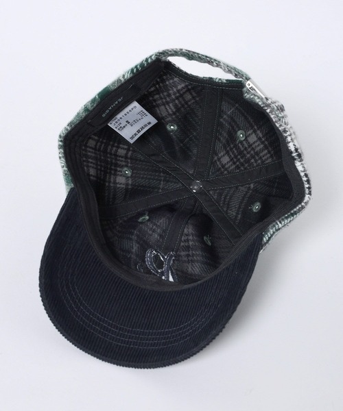 JEANASIS（ジーナシス）の「MIXチェックCAP/601814（キャップ・レディース・ブラウン系その他/ブラック系その他/グリーン系その他・FREE）」の9枚目の写真