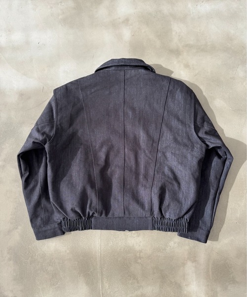 BLANK HOTEL(ブランクホテル)の「Zip-Up Denim Work Jacket / ジップアップデニムワークジャケット(ブルゾン・メンズ・ブラウン/ブラック・L/M)」の6枚目の写真