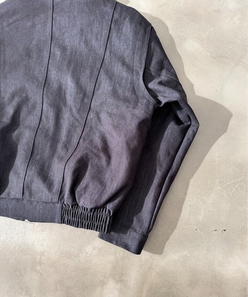 BLANK HOTEL(ブランクホテル)の「Zip-Up Denim Work Jacket / ジップアップデニムワークジャケット(ブルゾン・メンズ・ブラウン/ブラック・L/M)」の7枚目の写真