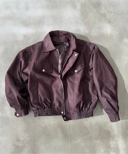 BLANK HOTEL(ブランクホテル)の「Zip-Up Denim Work Jacket / ジップアップデニムワークジャケット(ブルゾン・メンズ・ブラウン/ブラック・L/M)」の9枚目の写真