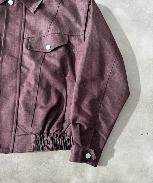 BLANK HOTEL(ブランクホテル)の「Zip-Up Denim Work Jacket / ジップアップデニムワークジャケット(ブルゾン・メンズ・ブラウン/ブラック・L/M)」の10枚目の写真