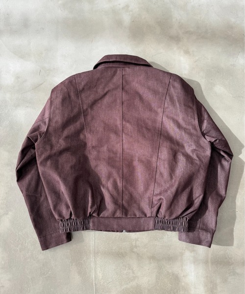 BLANK HOTEL(ブランクホテル)の「Zip-Up Denim Work Jacket / ジップアップデニムワークジャケット(ブルゾン・メンズ・ブラウン/ブラック・L/M)」の11枚目の写真