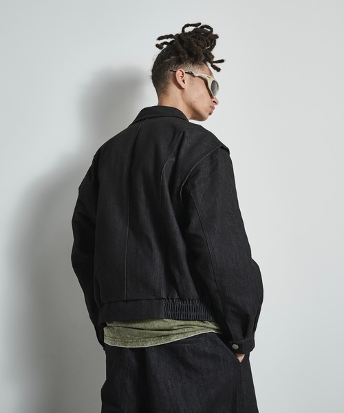 BLANK HOTEL(ブランクホテル)の「Zip-Up Denim Work Jacket / ジップアップデニムワークジャケット(ブルゾン・メンズ・ブラウン/ブラック・L/M)」の17枚目の写真