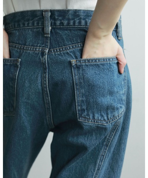 anuke（アンヌーク）の「anuke Panel Loose Denim（デニムパンツ・レディース・ブルー・36/38）」の5枚目の写真