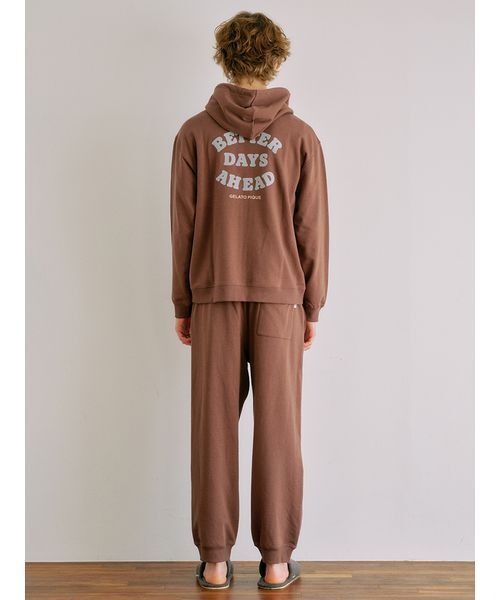 セール】【HOMME】裏毛プリントパーカ（ルームウェア/パジャマ