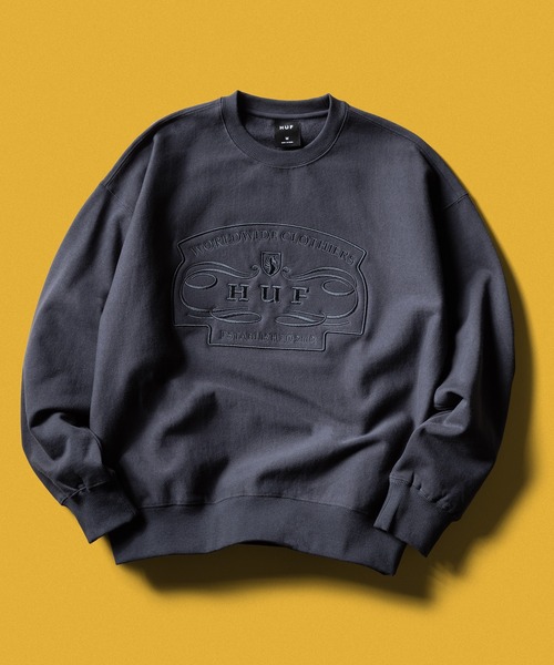 WORLDWIDE CLOTHIERS CREWNECK（スウェット）｜HUF（ハフ）の