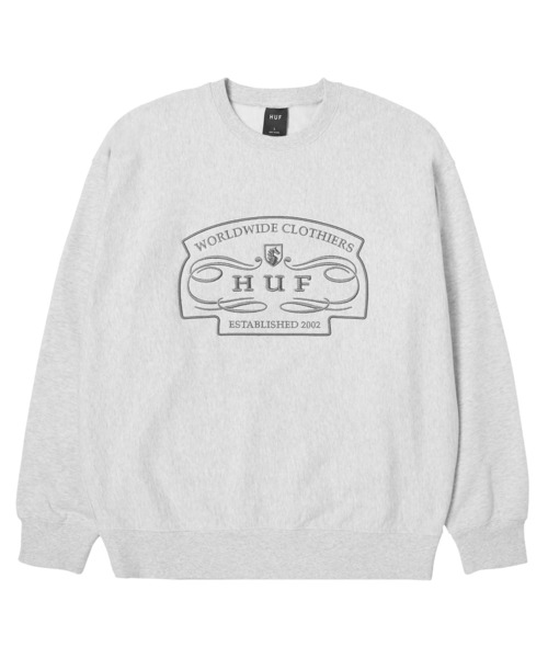 WORLDWIDE CLOTHIERS CREWNECK（スウェット）｜HUF（ハフ）の