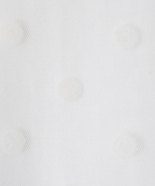 RONRON(ロンロン)の「DOT SHEER LAYERED LONG SLEEVE WHITE(Tシャツ/カットソー・レディース・その他・FREE)」の4枚目の写真
