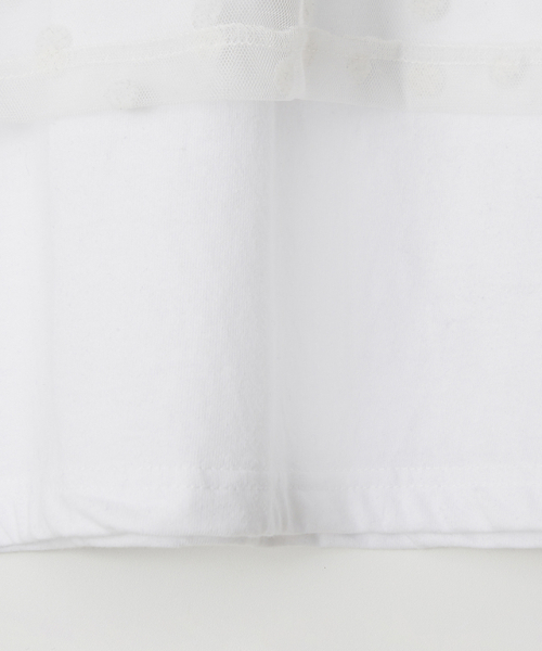RONRON(ロンロン)の「DOT SHEER LAYERED LONG SLEEVE WHITE(Tシャツ/カットソー・レディース・その他・FREE)」の5枚目の写真