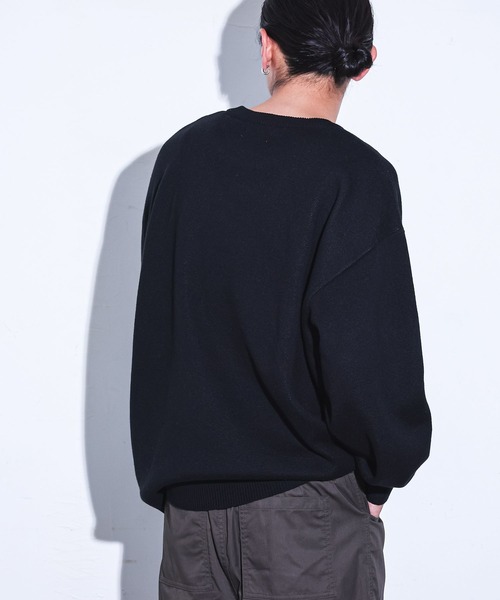 MDR(エムディアール)の「フラワーモチーフジャカードニット(ニット/セーター・メンズ・グレー/オフホワイト/ブラック・L/M)」の16枚目の写真