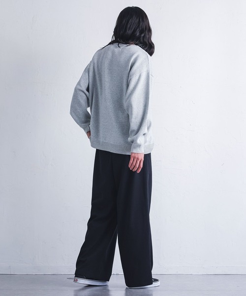 MDR(エムディアール)の「フラワーモチーフジャカードニット(ニット/セーター・メンズ・グレー/オフホワイト/ブラック・L/M)」の8枚目の写真