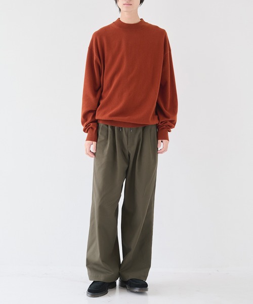crepuscule(クレプスキュール)の「【crepuscule/クレプスキュール】Moc Neck P/O(ニット/セーター・メンズ・ダークグレー/ベージュ/オレンジ・1/2)」の14枚目の写真