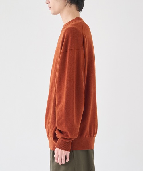 crepuscule(クレプスキュール)の「【crepuscule/クレプスキュール】Moc Neck P/O(ニット/セーター・メンズ・ダークグレー/ベージュ/オレンジ・1/2)」の16枚目の写真