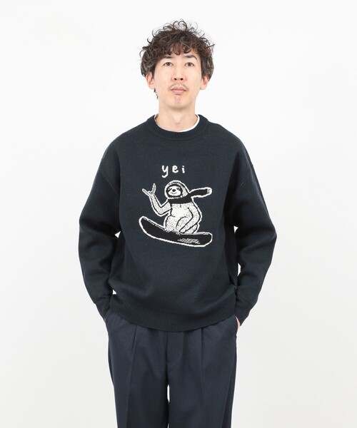 NOLLEY’S(ノーリーズ)の「【STONEWOLD】 Yei ウォッシャブル CN 25AW(ニット/セーター・メンズ・ライトグレー/ネイビー/グリーン系その他・S/M/L/XL)」の21枚目の写真