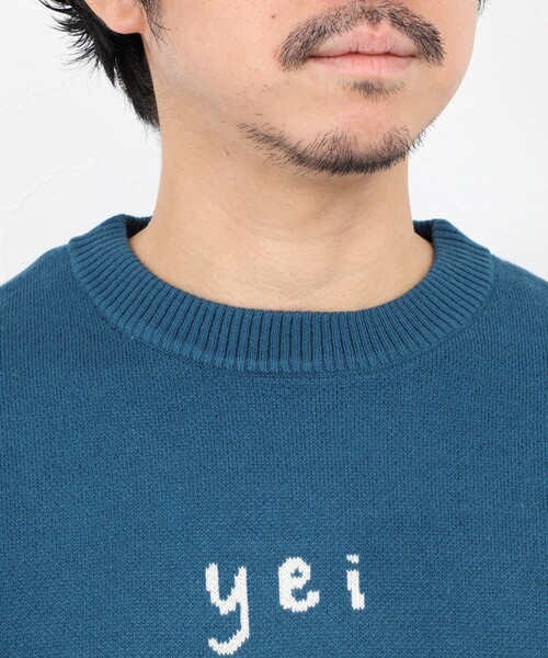 NOLLEY’S(ノーリーズ)の「【STONEWOLD】 Yei ウォッシャブル CN 25AW(ニット/セーター・メンズ・ライトグレー/ネイビー/グリーン系その他・S/M/L/XL)」の6枚目の写真