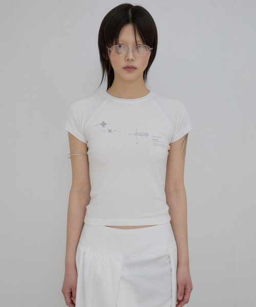 FLAREUP(フレアアップ)の「ムタ ワッフル ラグラン Tシャツ (FL-154_ホワイト)(Tシャツ/カットソー・レディース・ホワイト・1/2/3)」の5枚目の写真
