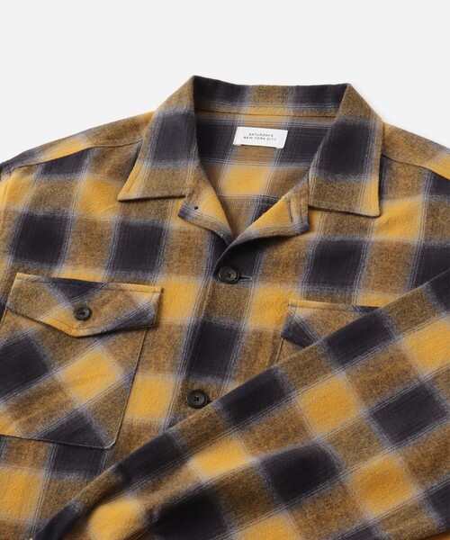Saturdays NYC（サタデーズ ニューヨークシティ ）の「Marco Flannel Checked Shirt（シャツ/ブラウス・メンズ・イエロー/グリーン・L/M/XL）」の16枚目の写真