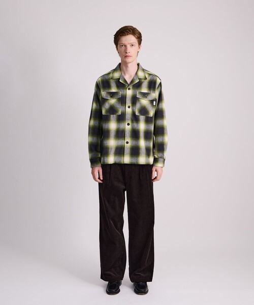 Saturdays NYC（サタデーズ ニューヨークシティ ）の「Marco Flannel Checked Shirt（シャツ/ブラウス・メンズ・イエロー/グリーン・L/M/XL）」の5枚目の写真