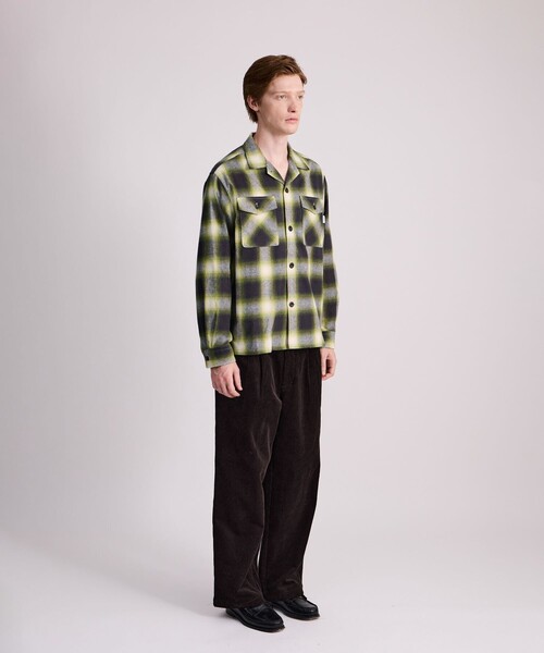 Saturdays NYC（サタデーズ ニューヨークシティ ）の「Marco Flannel Checked Shirt（シャツ/ブラウス・メンズ・イエロー/グリーン・L/M/XL）」の6枚目の写真