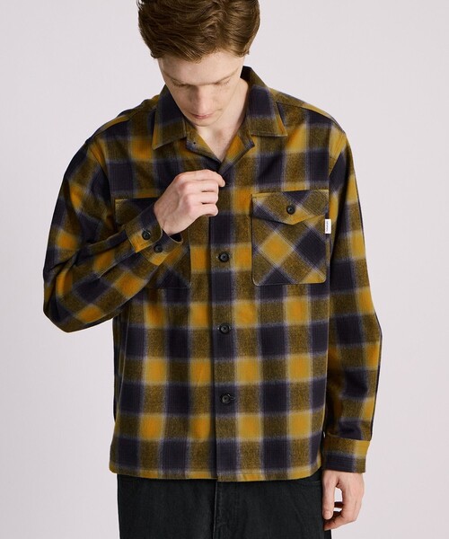 Saturdays NYC（サタデーズ ニューヨークシティ ）の「Marco Flannel Checked Shirt（シャツ/ブラウス・メンズ・イエロー/グリーン・L/M/XL）」の4枚目の写真