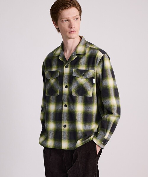 Saturdays NYC（サタデーズ ニューヨークシティ ）の「Marco Flannel Checked Shirt（シャツ/ブラウス・メンズ・イエロー/グリーン・L/M/XL）」の2枚目の写真