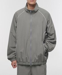 パイピングラインオーバーサイズトラックジャケット[グレー]