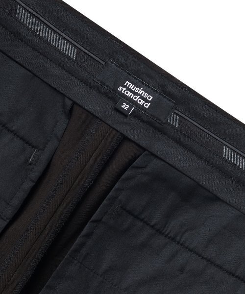 MUSINSA STANDARD（ムシンサスタンダード）の「テーパードヒドゥンバンディング10スラックス[ダークブラウン]（スラックス・メンズ・その他・29/30/31/33/26/27/28/32）」の8枚目の写真