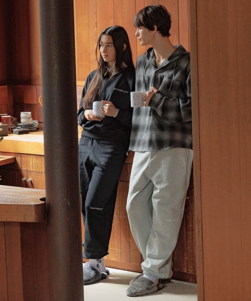 ALAND（エーランド）の「【UNISEX】 ALAND×INAPSQUARE／スウェットパンツ（ウラケ）（その他パンツ・レディース・ブラック/グレー・LARGE/SMALL）」の4枚目の写真