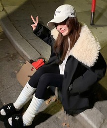 meJane（ミージェーン）の「ボアライニング ミリタリージャケット（ミリタリージャケット）」