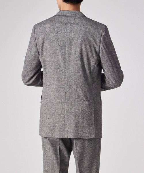 【美品】Paul Smith ポールスミス ジャケット L グレー 2ボタン コントラストチェック 2ボタン スーツ / 253002 1439S（スーツセット