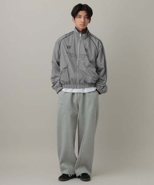 LAND MUSEUM（ランドミュージアム）の「LAND MUSEUM／ナンバーナイロンZIPブルゾン（ブルゾン・メンズ・グレー/ブラック・LARGE/MEDIUM）」の3枚目の写真