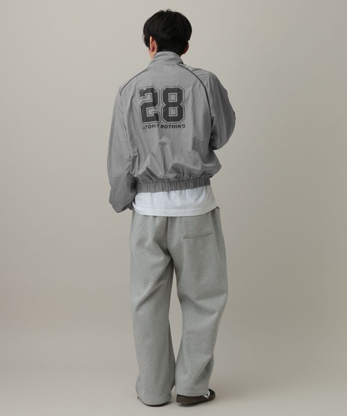 LAND MUSEUM（ランドミュージアム）の「LAND MUSEUM／ナンバーナイロンZIPブルゾン（ブルゾン・メンズ・グレー/ブラック・LARGE/MEDIUM）」の4枚目の写真