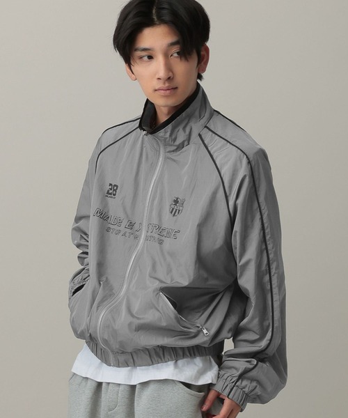 LAND MUSEUM（ランドミュージアム）の「LAND MUSEUM／ナンバーナイロンZIPブルゾン（ブルゾン・メンズ・グレー/ブラック・LARGE/MEDIUM）」の6枚目の写真