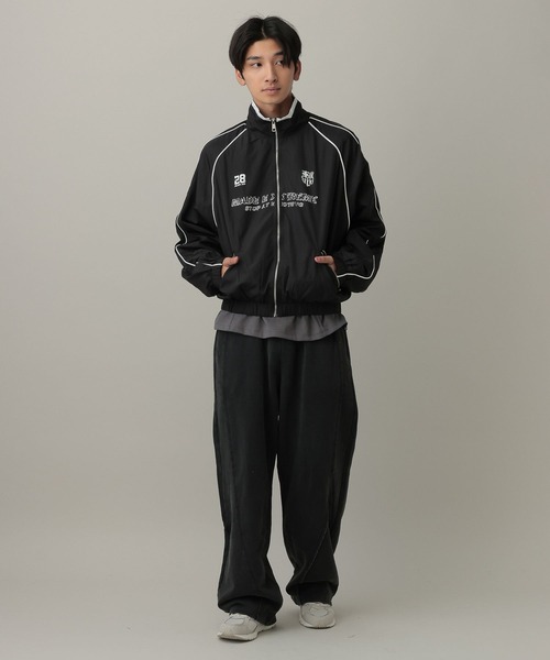 LAND MUSEUM（ランドミュージアム）の「LAND MUSEUM／ナンバーナイロンZIPブルゾン（ブルゾン・メンズ・グレー/ブラック・LARGE/MEDIUM）」の7枚目の写真