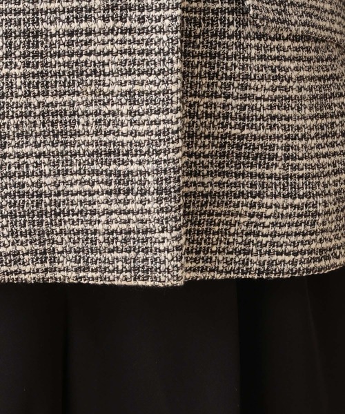 Elura（エルーラ）の「≪入卒/セレモニー/通勤≫ツイードノーカラージャケット/602137（ノーカラージャケット・レディース・ブラック・LARGE/MEDIUM）」の17枚目の写真