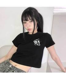 カブ ハート カモ スモールロゴ 半袖Tシャツ 男女共用 (2カラー)