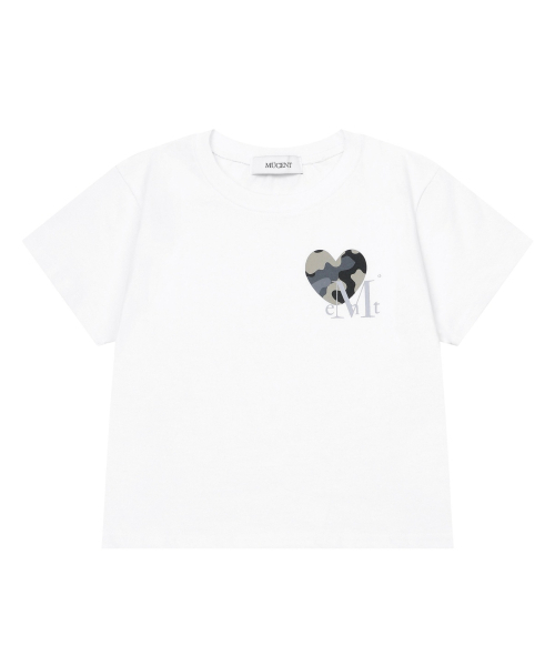 MUCENT(ムセント)の「カブ ハート カモ スモールロゴ 半袖Tシャツ 男女共用 (2カラー)(Tシャツ/カットソー・レディース・ホワイト/ブラック・MEDIUM/LARGE/SHORT)」の17枚目の写真
