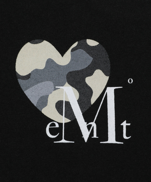MUCENT(ムセント)の「カブ ハート カモ スモールロゴ 半袖Tシャツ 男女共用 (2カラー)(Tシャツ/カットソー・レディース・ホワイト/ブラック・MEDIUM/LARGE/SHORT)」の9枚目の写真