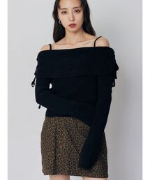 MURUA | モールヤーンオフショルニット(ニット/セーター)